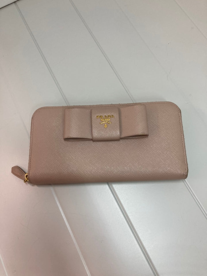 Prada Saffiano Fiocco Bow Portefeuille long