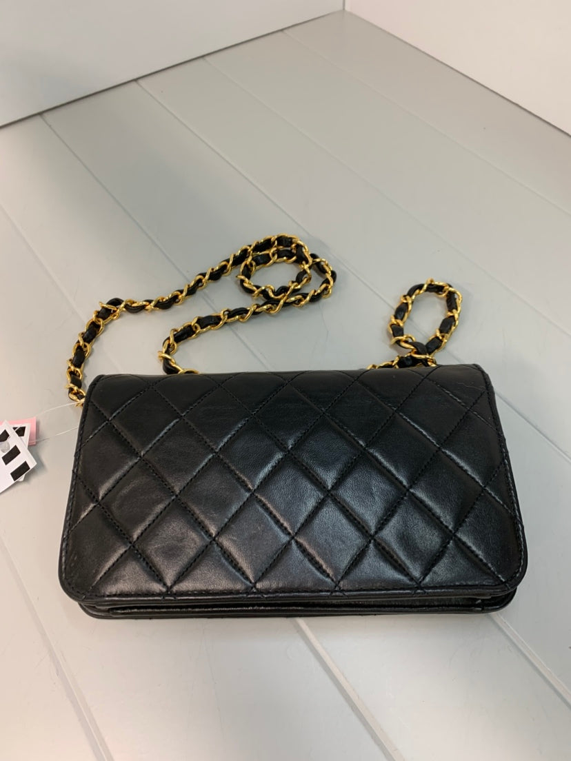 Chanel Mini CC Matelassé Cuir d’agneau Rabat intégral