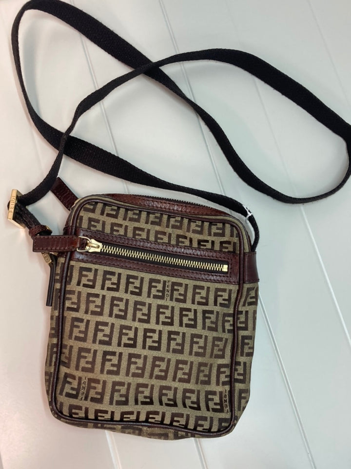 Fendi Zucchino Toile Sac porté croisé