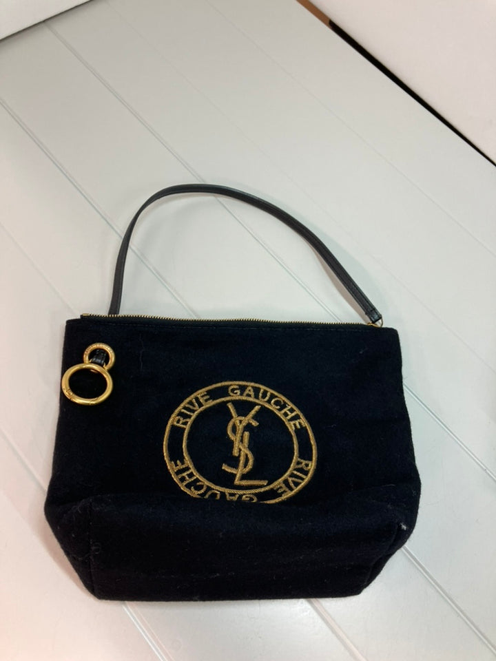 Saint Laurent Laine brodé Rive Gauche Pochette