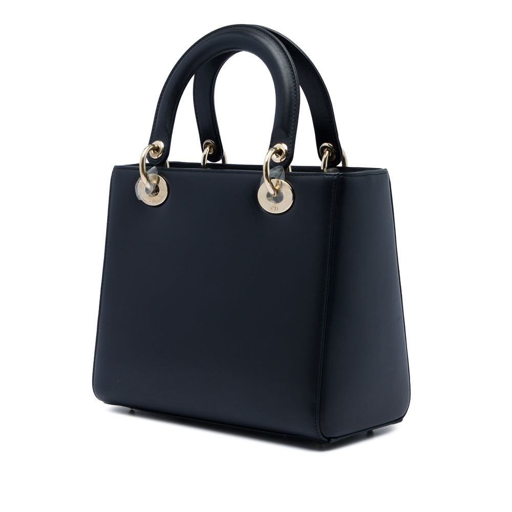 Dior Poches Lady Dior Moyen Cuir de veau Noir – vue 2 – GABY PARIS