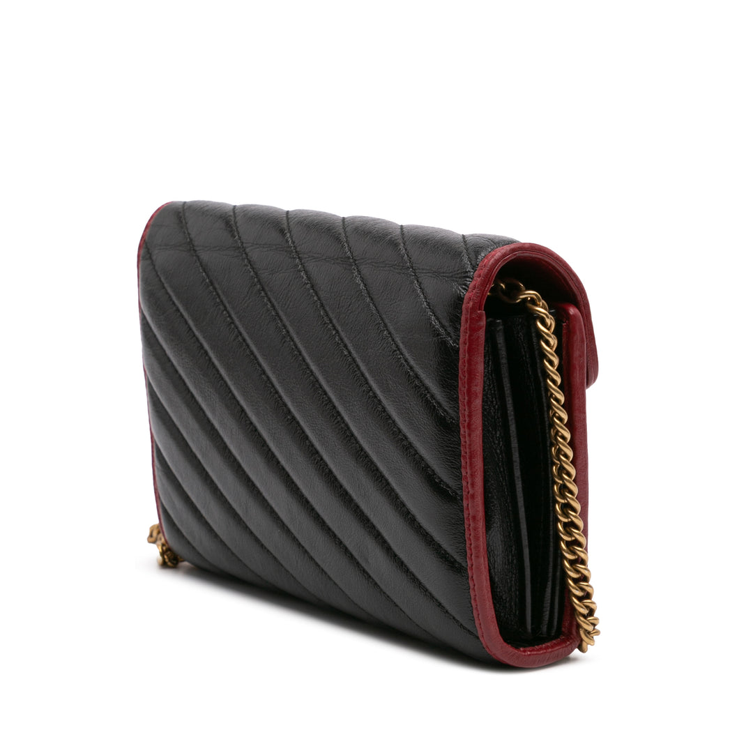 Gucci GG Marmont Matelasse Cuir Torchon Wallet on Chain