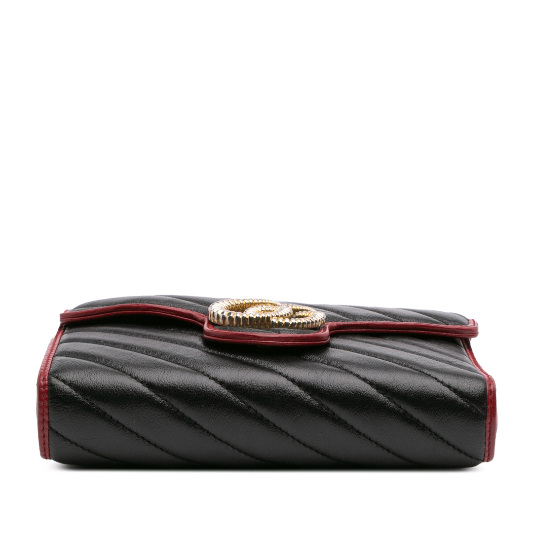 Gucci GG Marmont Matelasse Cuir Torchon Wallet on Chain