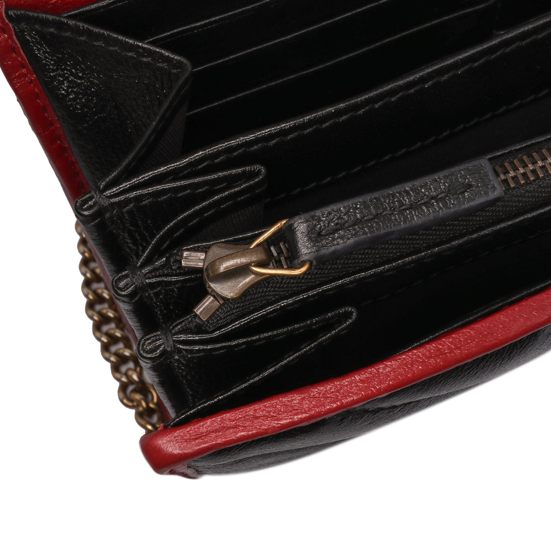 Gucci GG Marmont Matelasse Cuir Torchon Wallet on Chain