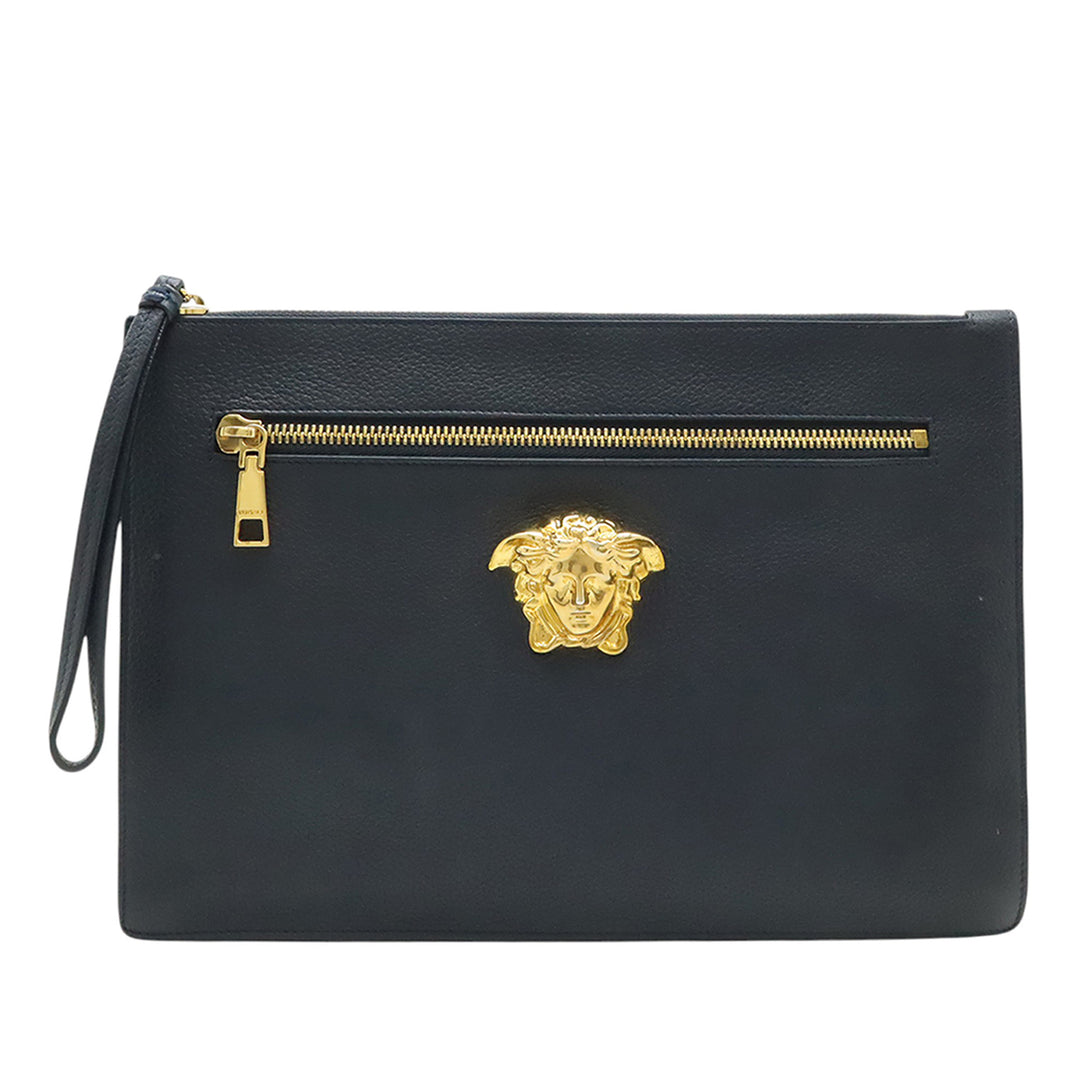Versace Large La Medusa Palazzo Cuir Pochette