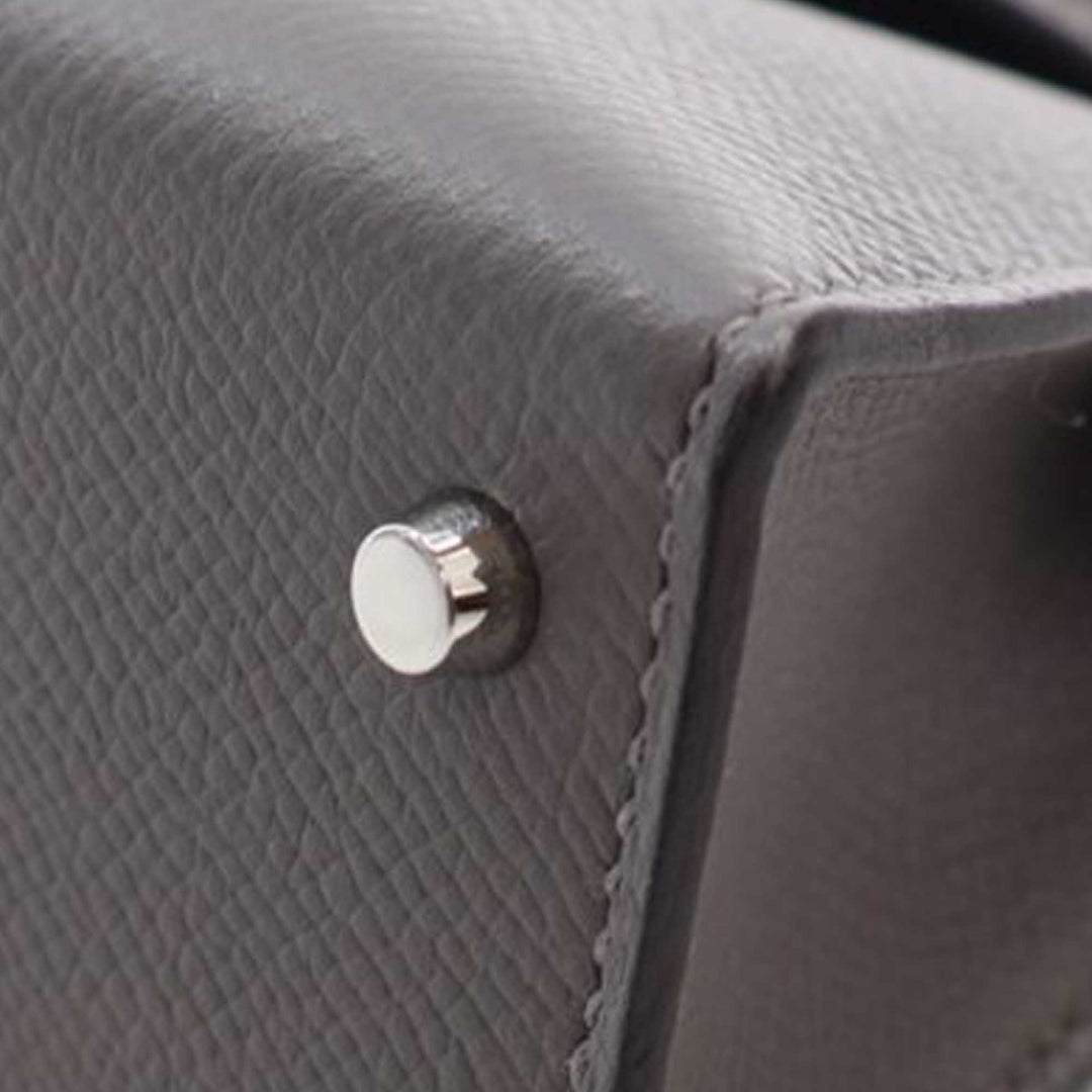 Mini Epsom Kelly II Sellier 20 Gray - Gaby Paris