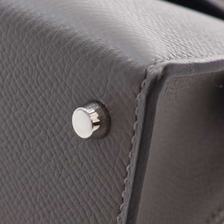 Mini Epsom Kelly II Sellier 20 Gray - Gaby Paris