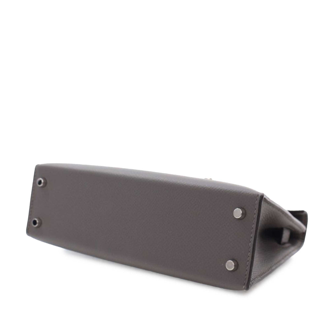 Mini Epsom Kelly II Sellier 20 Gray - Gaby Paris