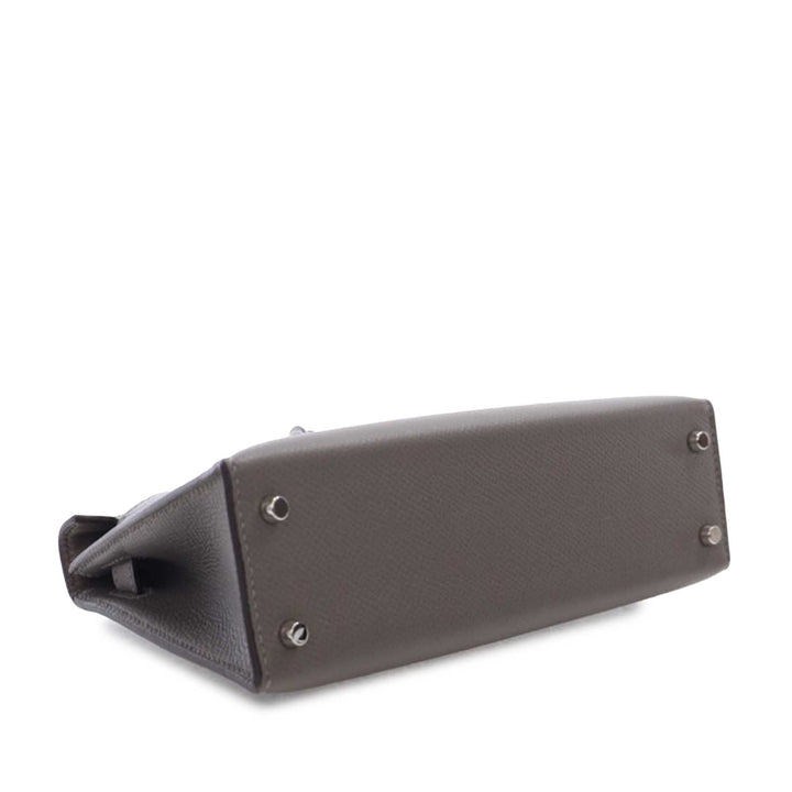 Mini Epsom Kelly II Sellier 20 Gray - Gaby Paris