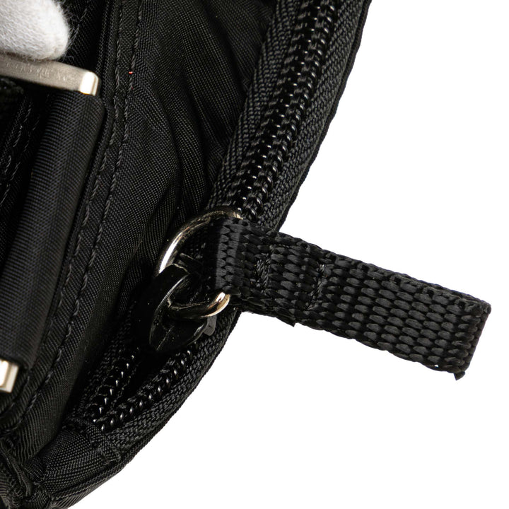 Tessuto Zip Top Crossbody Black - Gaby Paris