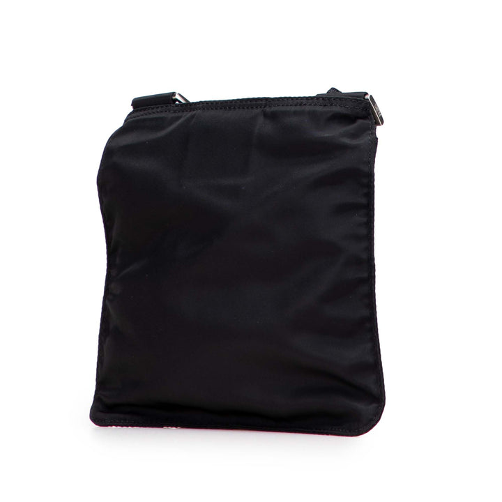 Tessuto Zip Top Crossbody Black - Gaby Paris