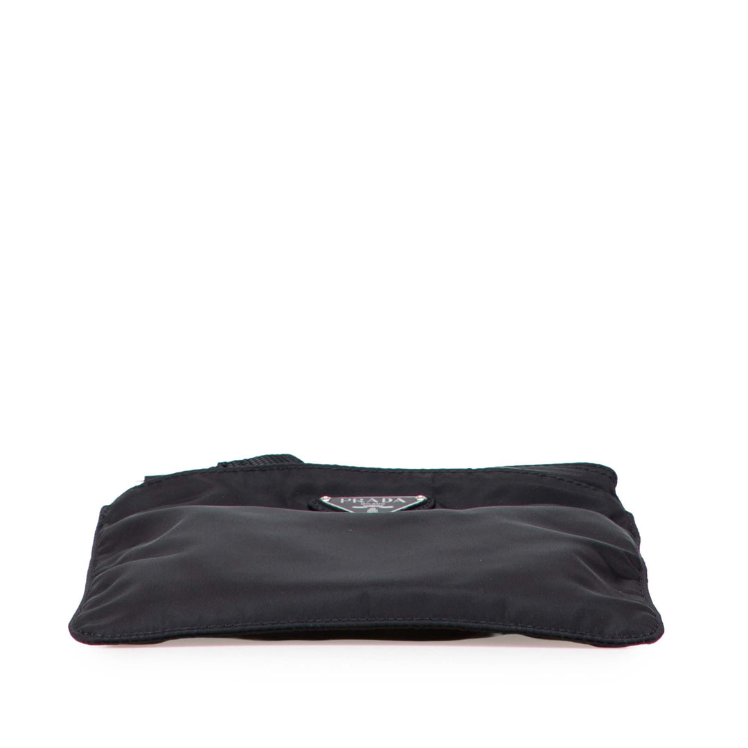 Tessuto Zip Top Crossbody Black - Gaby Paris