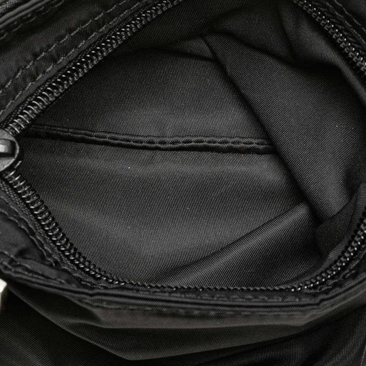 Tessuto Zip Top Crossbody Black - Gaby Paris