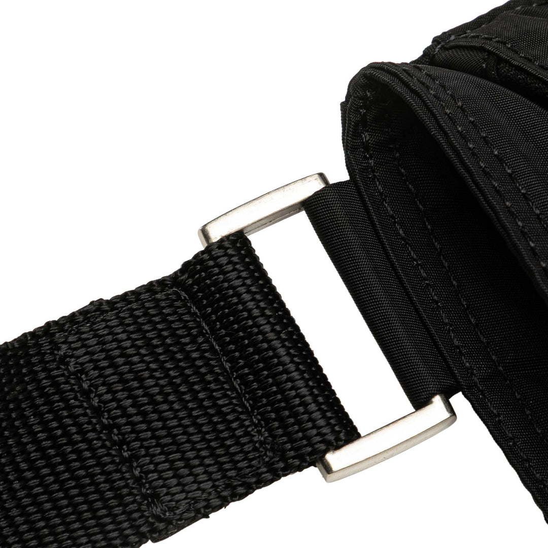 Tessuto Zip Top Crossbody Black - Gaby Paris