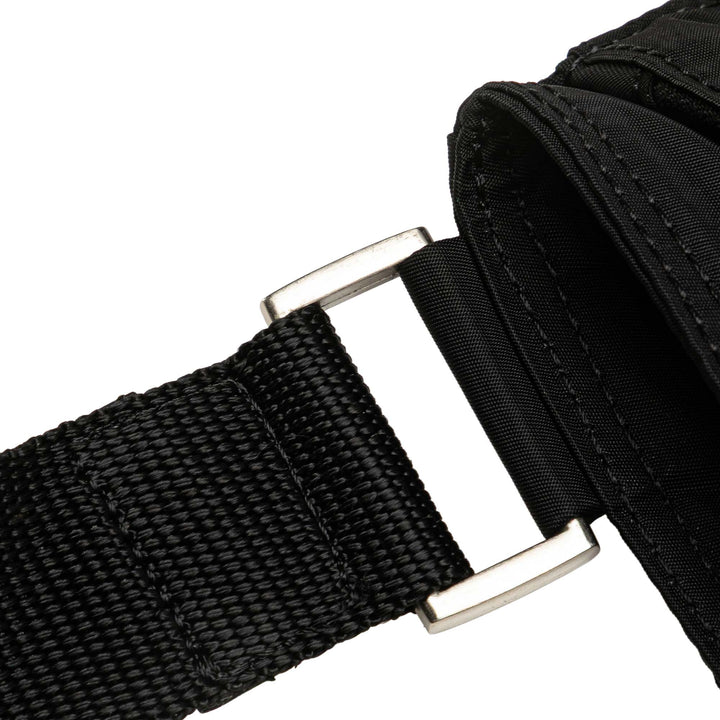 Tessuto Zip Top Crossbody Black - Gaby Paris