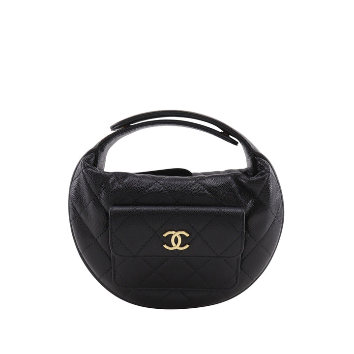 Chanel Mini Matelassé Caviar Polly Pocket Hobo