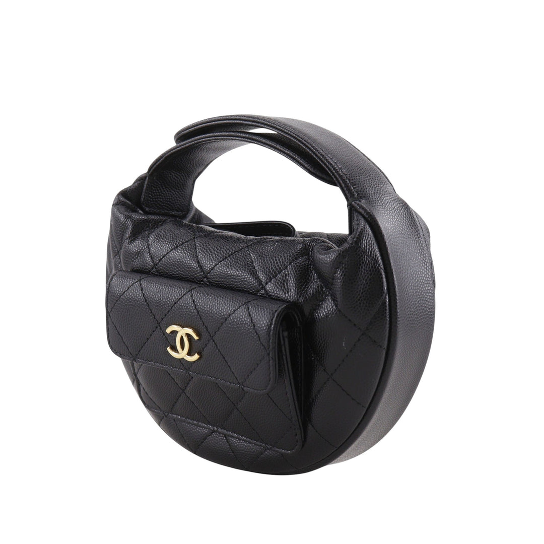 Chanel Mini Matelassé Caviar Polly Pocket Hobo