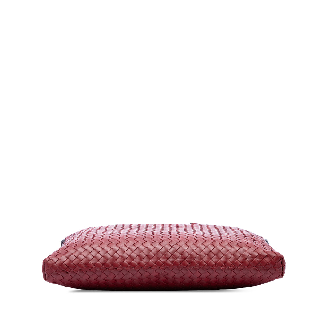 Bottega Veneta Intrecciato Cabas Maxi nappa Rouge – vue 3 – GABY PARIS