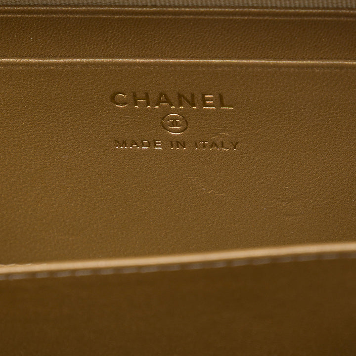 Chanel CC Matelassé Perle Crush Sac caméra Cuir d'agneau Marron – vue 5 – GABY PARIS