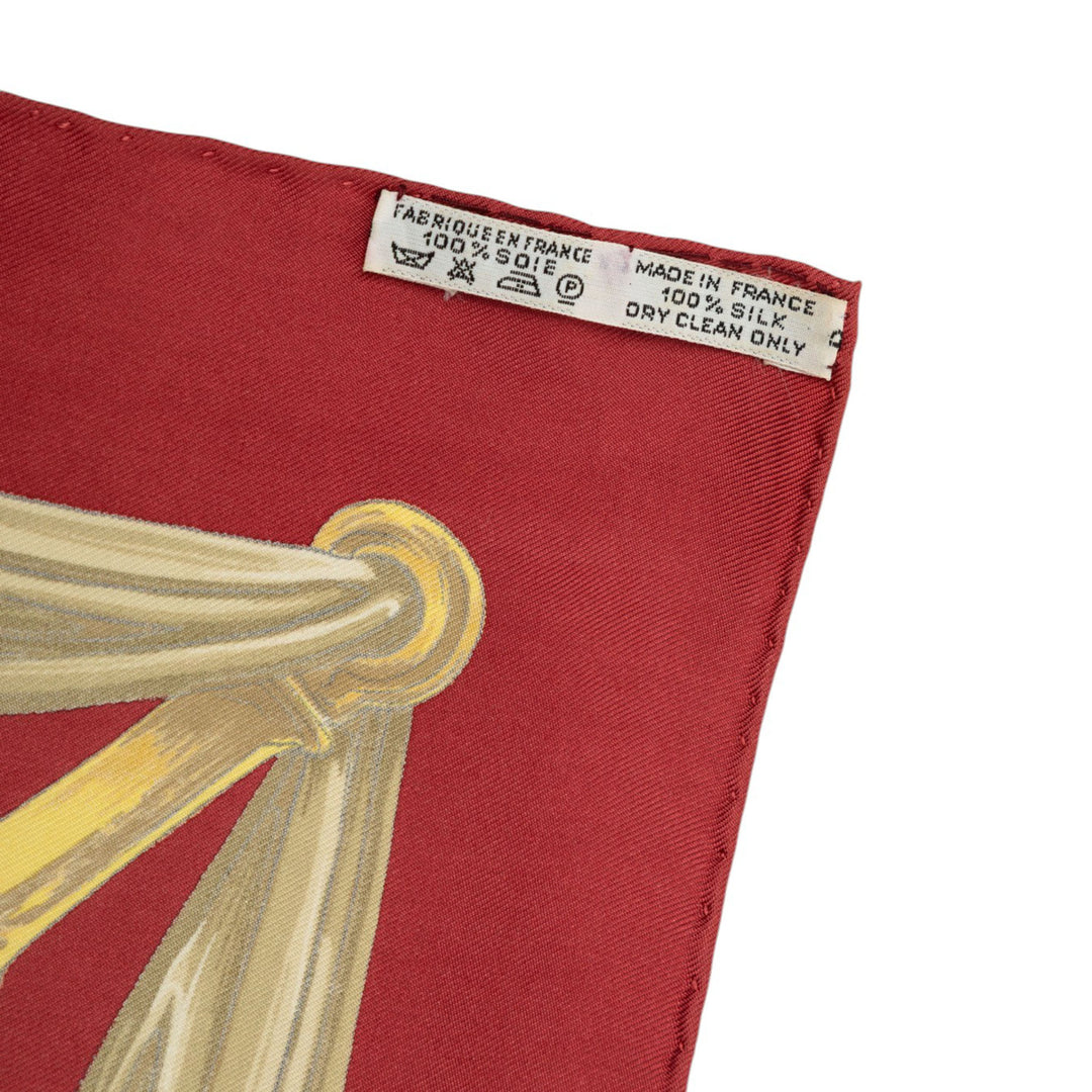 Hermès Carré Etriers 90 Rouge – vue 4 – GABY PARIS
