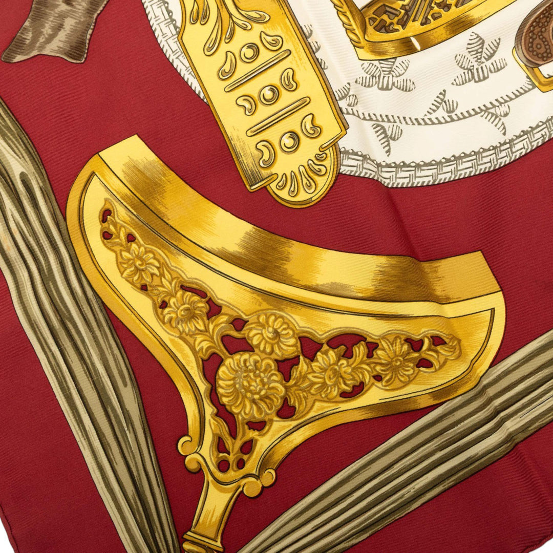 Hermès Carré Etriers 90 Rouge – vue 7 – GABY PARIS