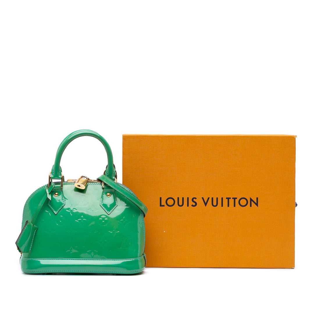 Louis Vuitton Monogram Vernis Alma BB Vert