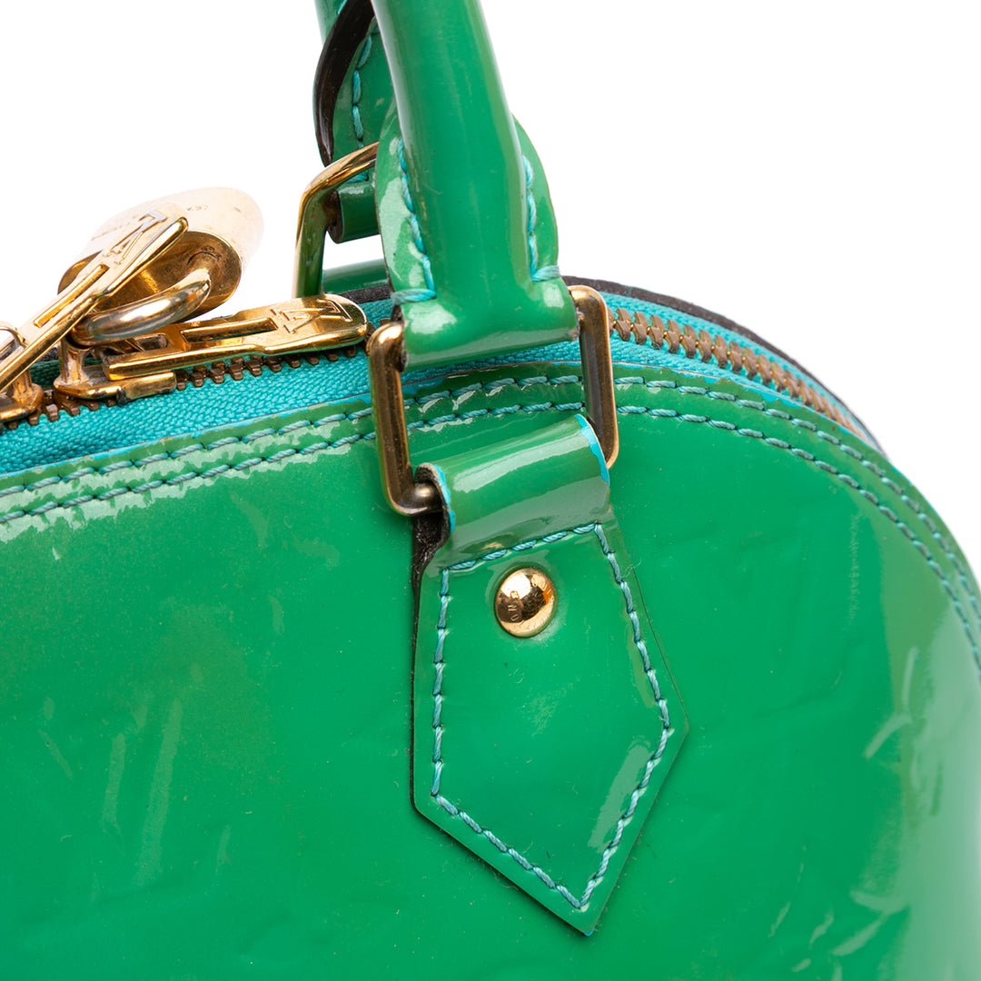 Louis Vuitton Monogram Vernis Alma BB Vert