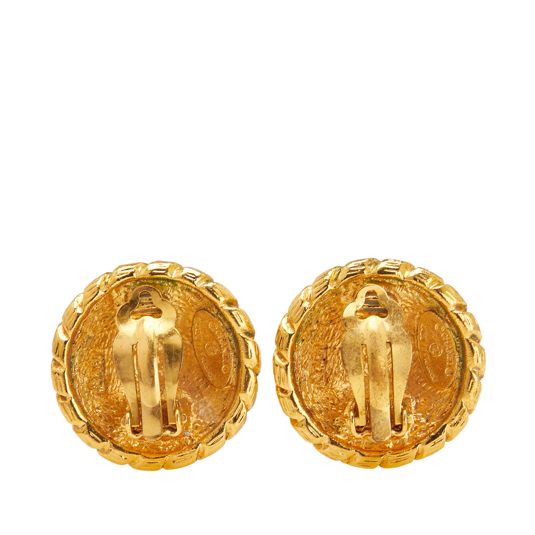 Chanel Doré Plated CC Windmill Clip On Boucle d’oreilles Doré – GABY PARIS Authentique