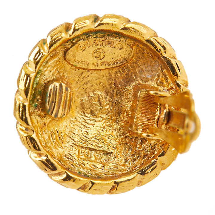 Chanel Doré Plated CC Windmill Clip On Boucle d’oreilles Doré – GABY PARIS Authentique