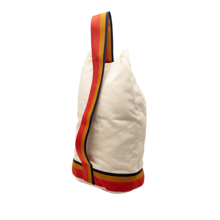 Hermès Toile Chevron Cavalier Sling Sac
