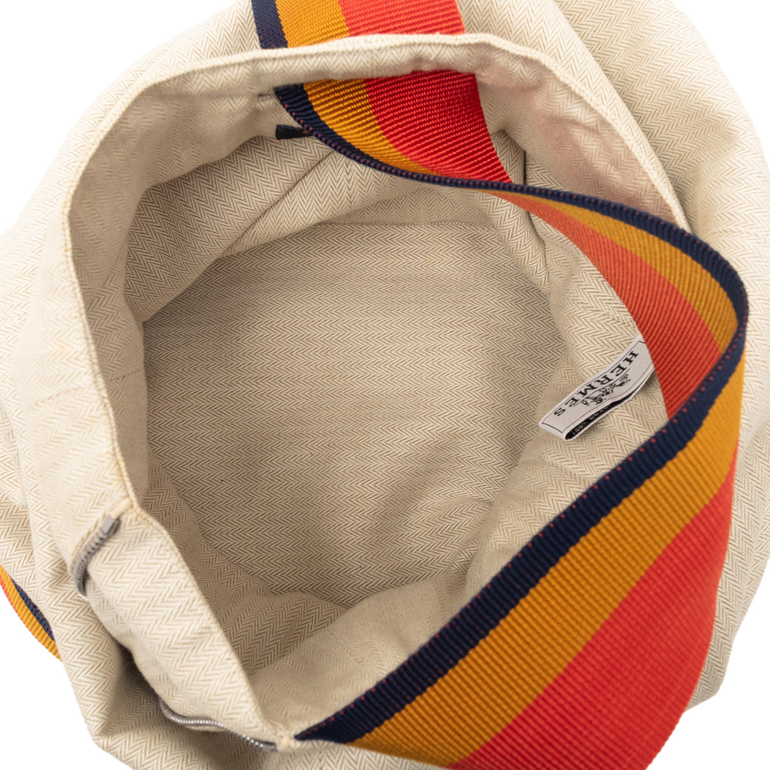 Hermès Toile Chevron Cavalier Sling Sac