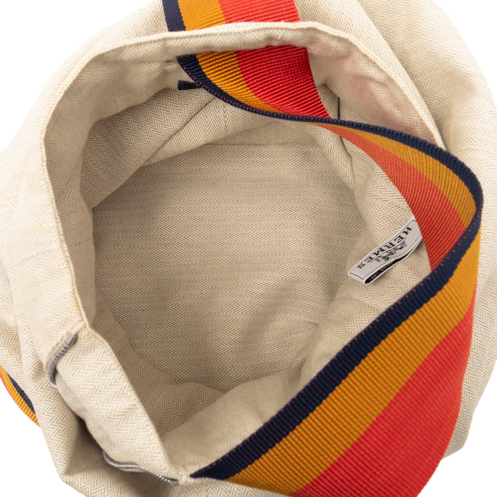 Hermès Toile Chevron Cavalier Sling Sac