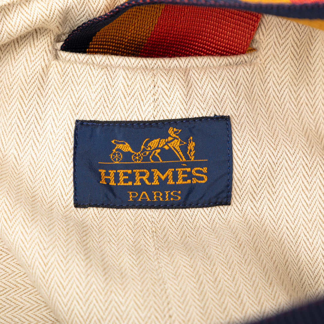 Hermès Toile Chevron Cavalier Sling Sac