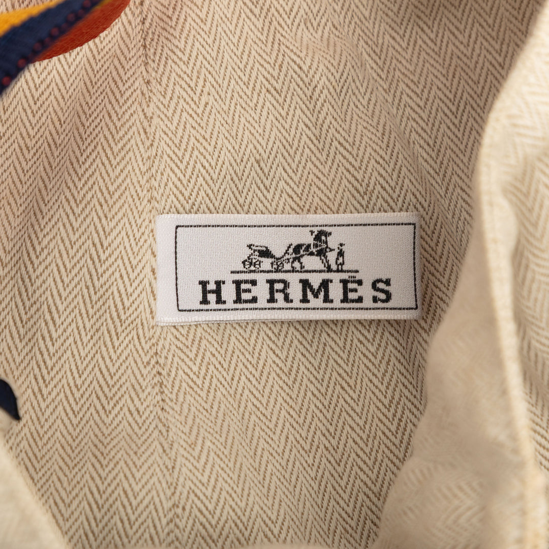 Hermès Toile Chevron Cavalier Sling Sac