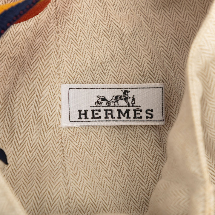 Hermès Toile Chevron Cavalier Sling Sac