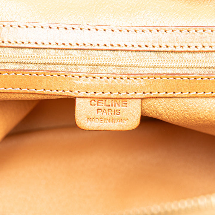 Macadam Coated Canvas Handbag Brown - Gaby Paris