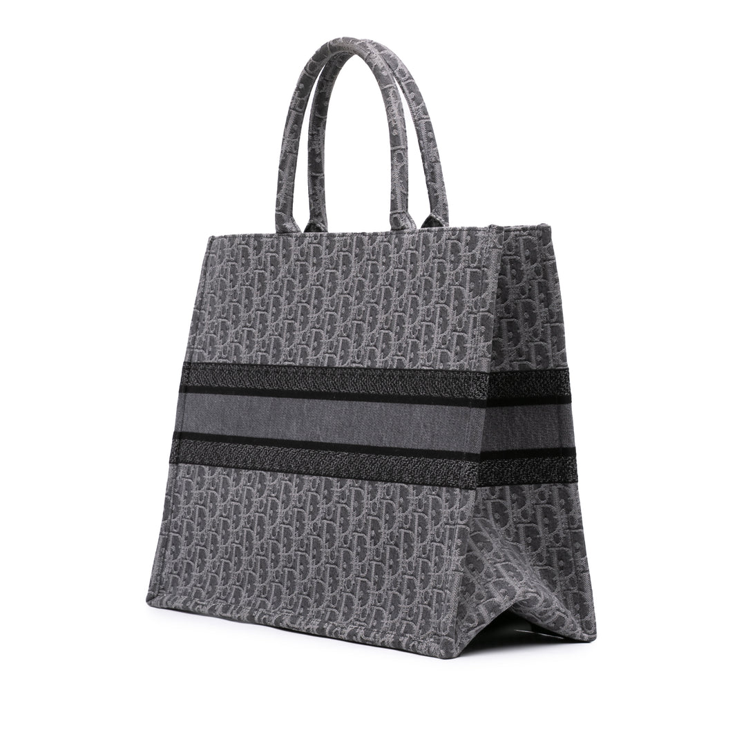 Dior Large Oblique brodé Jean Book Cabas