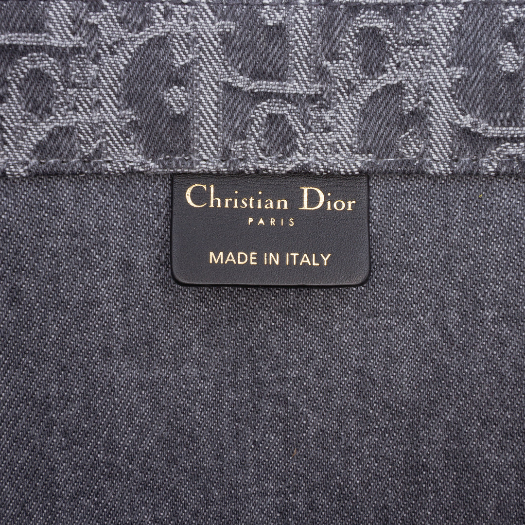 Dior Large Oblique brodé Jean Book Cabas