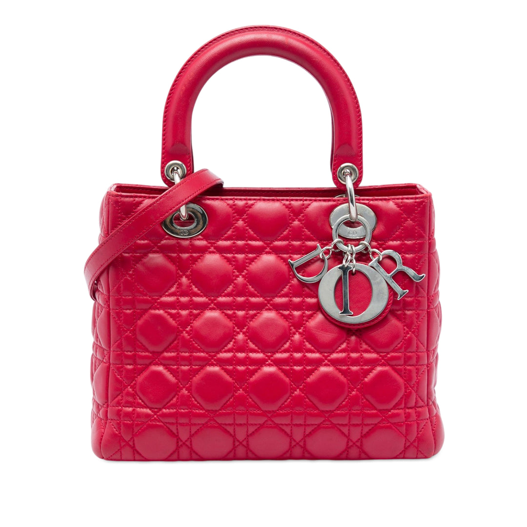 Dior Medium Cuir de veau Cannage Lady Dior
