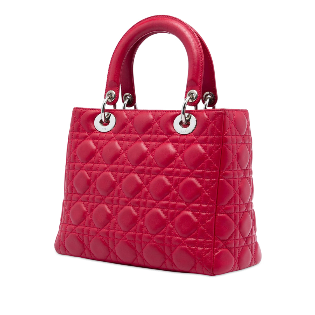 Dior Medium Cuir de veau Cannage Lady Dior