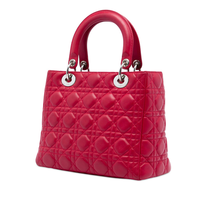 Dior Medium Cuir de veau Cannage Lady Dior