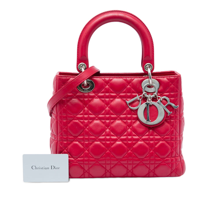 Dior Medium Cuir de veau Cannage Lady Dior