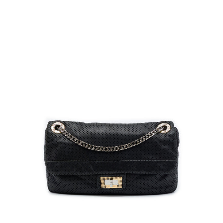 Chanel perforé Reissue 2.55 Drill à rabat Moyen Cuir de veau
