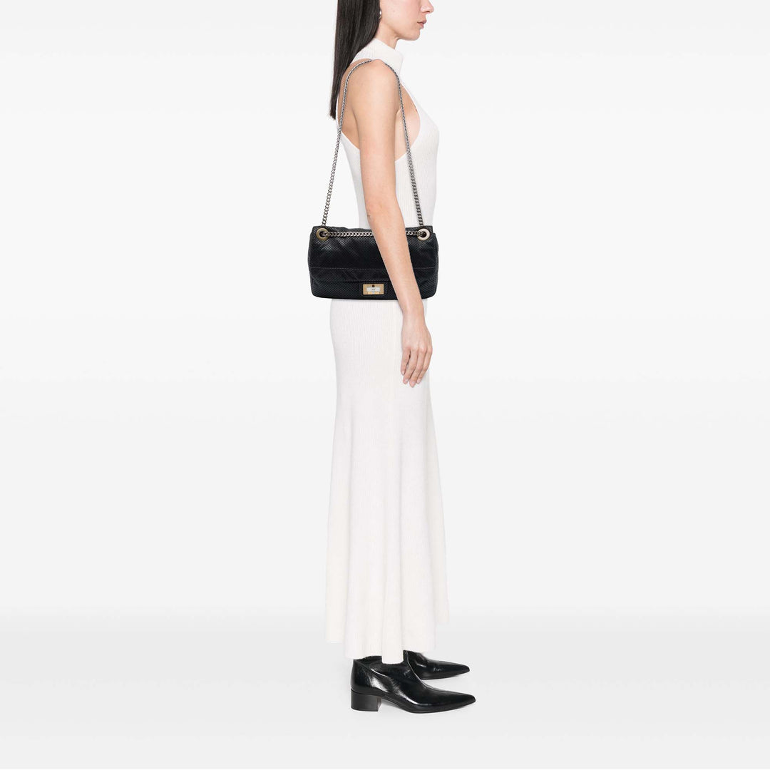 Chanel perforé Reissue 2.55 Drill à rabat Moyen Cuir de veau
