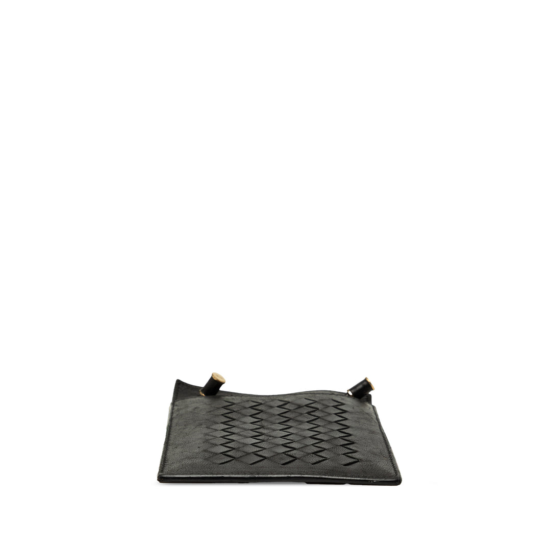 Bottega Veneta Intrecciato Étui téléphone nappa Noir – vue 3 – GABY PARIS