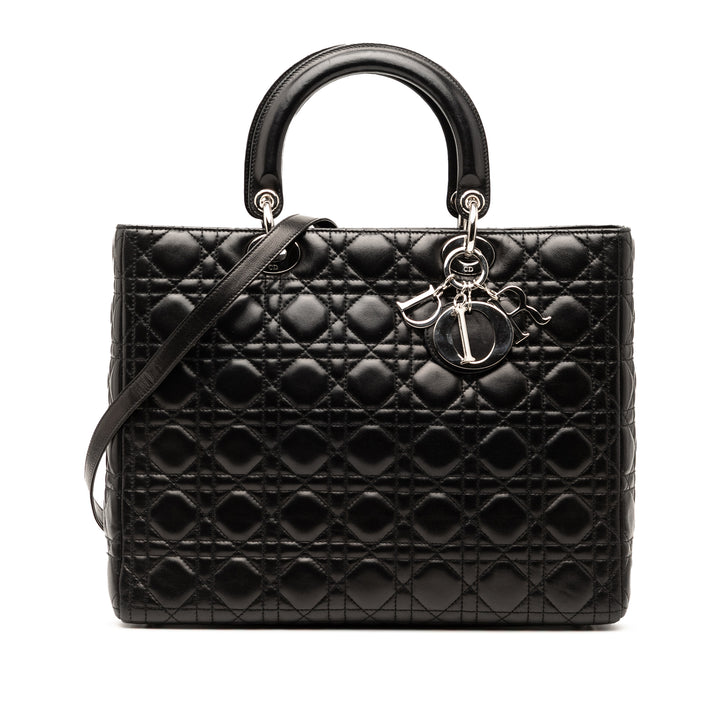 Dior Large Cuir d’agneau Cannage Lady Dior