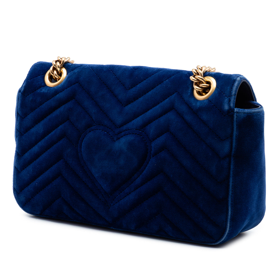 Gucci Medium GG Marmont Matelasse Velours Sac bandoulière