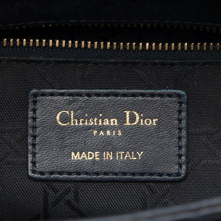 Dior Sac à main Lady Dior Cannage My ABCDior Petit Cuir d'agneau Noir – vue 5 – GABY PARIS