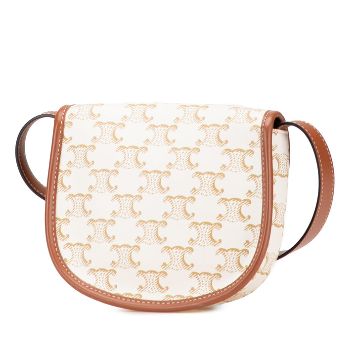 Celine Mini Triomphe Coated Toile Besace Sac porté croisé