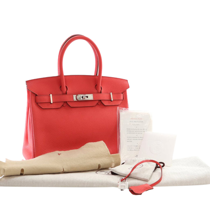 Hermès Togo Birkin Retourne 30 Red - GABY PARIS